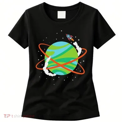 Spacecraft Approaching A Distant Exoplanet Women's T-Shirt