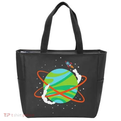 Spacecraft Approaching A Distant Exoplanet Tote Bag