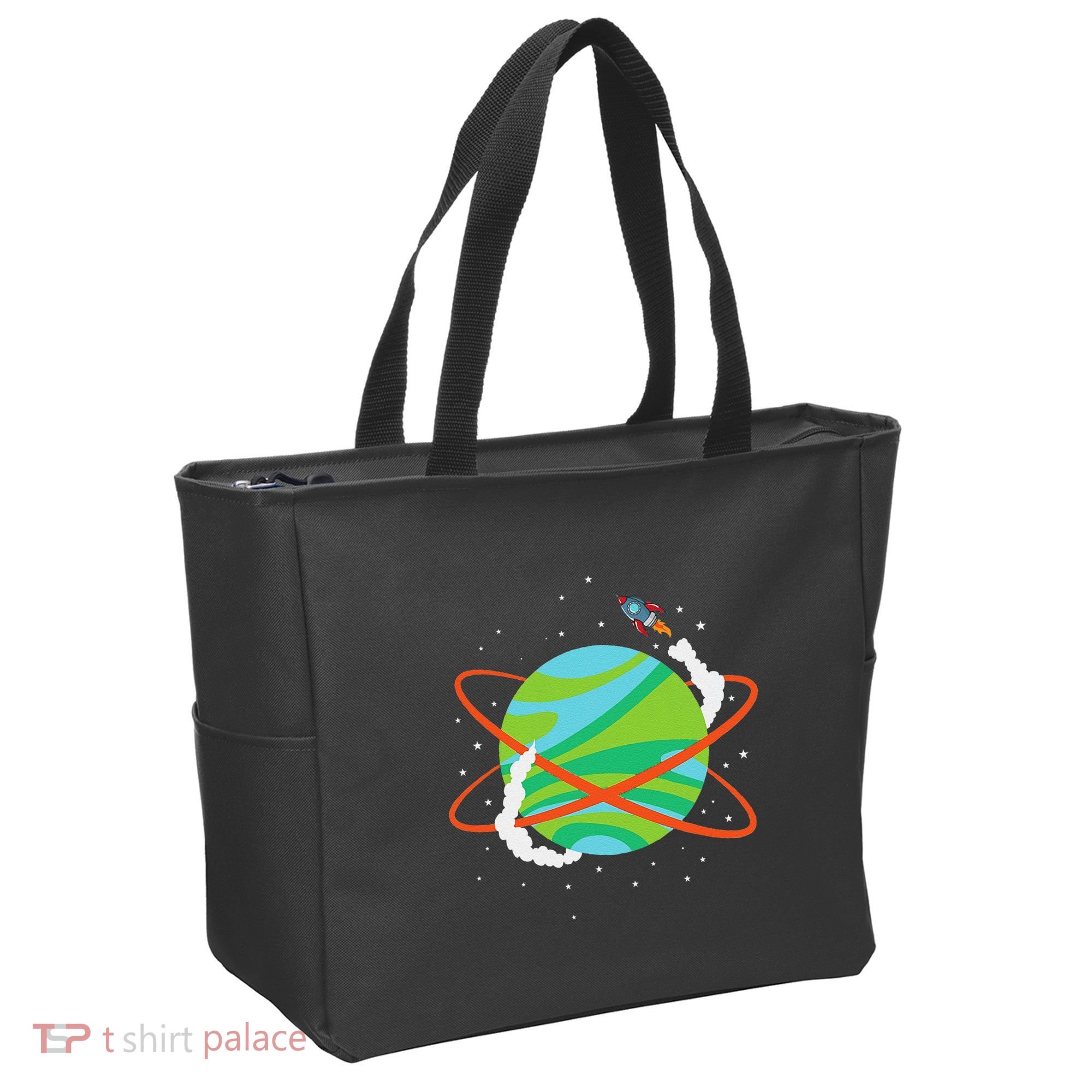 Spacecraft Approaching A Distant Exoplanet Tote Bag