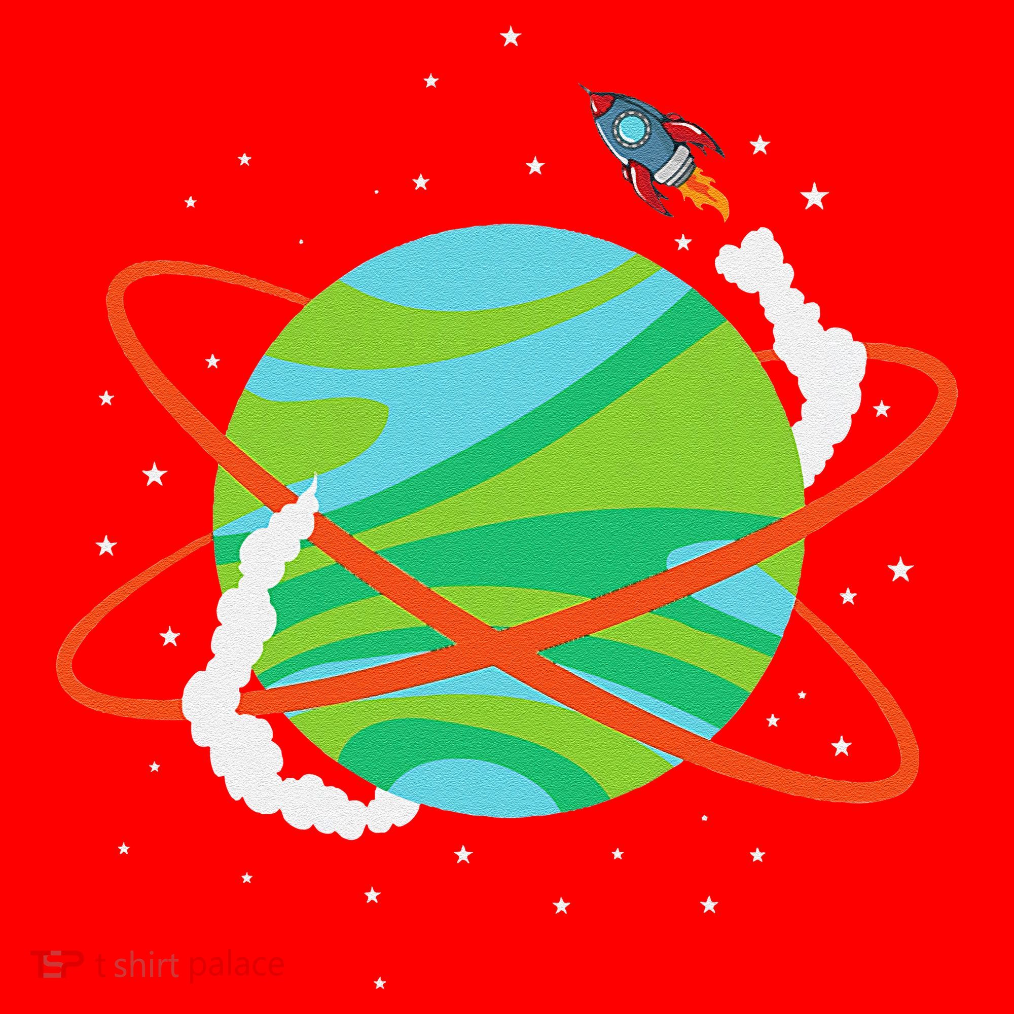 Spacecraft Approaching A Distant Exoplanet Santa Hat