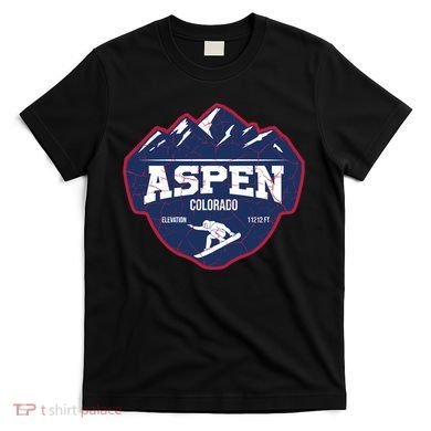 Ski At Aspen Colorado Grunge Style T-Shirt