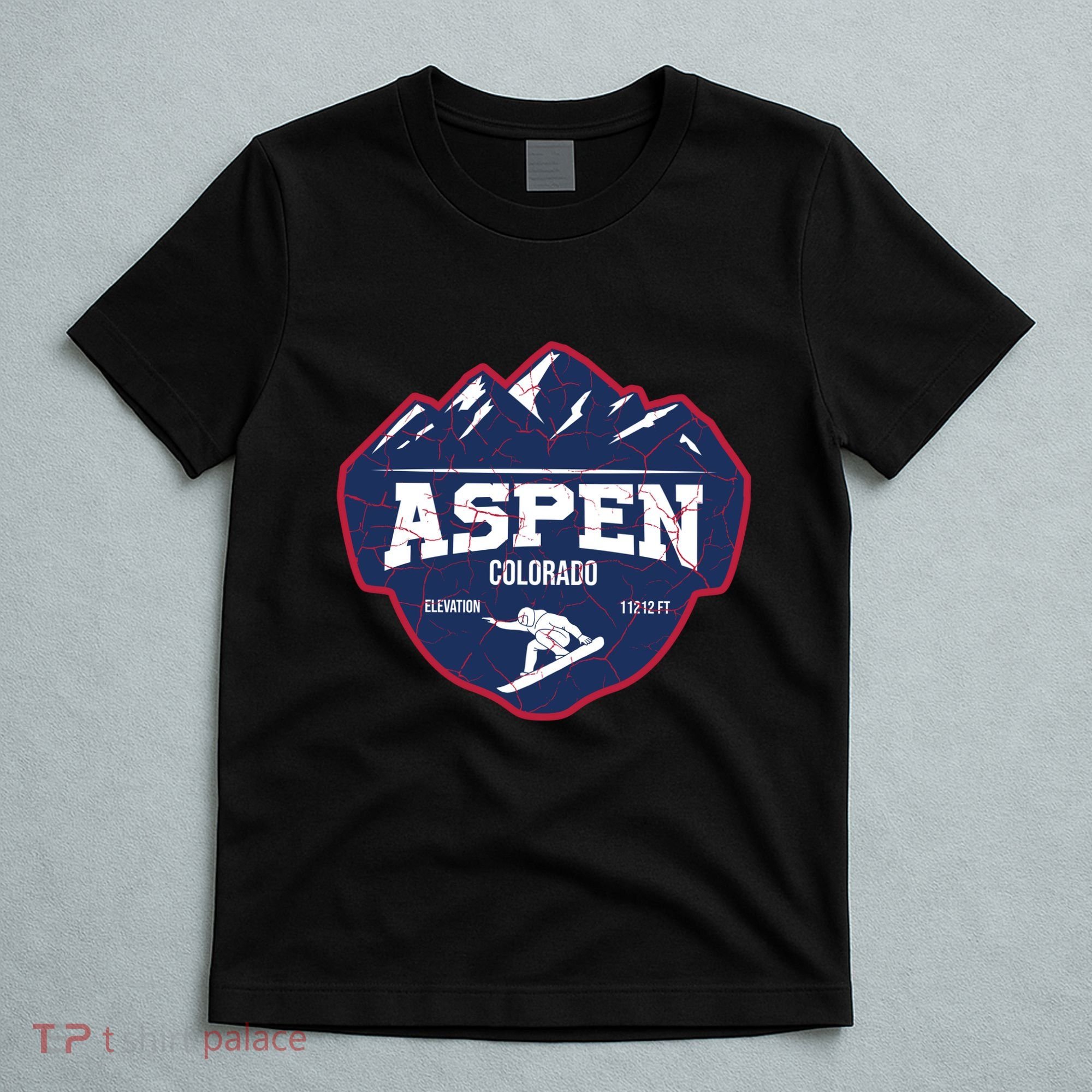 Ski At Aspen Colorado Grunge Style T-Shirt