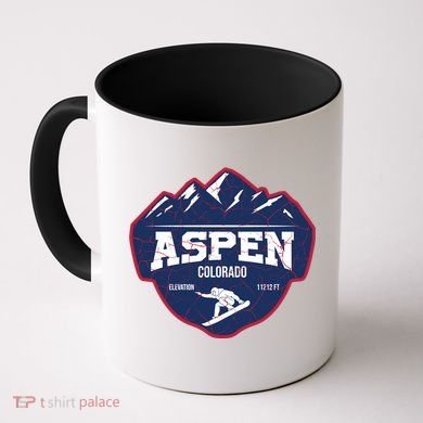 Ski At Aspen Colorado Grunge Style Coffee Mug