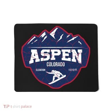 Ski At Aspen Colorado Grunge Style Mousepad