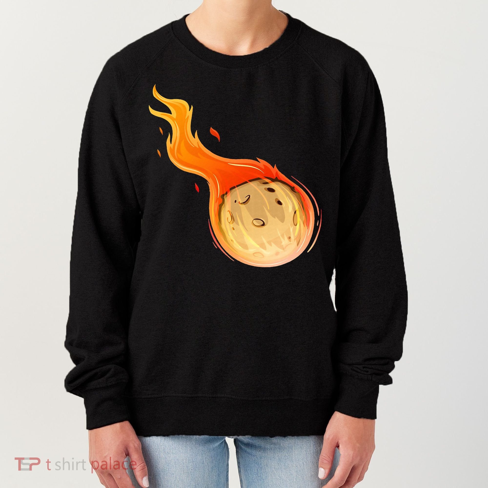 Stone Asteroid Belt Meteorite Flying Space Rock Astronomy Women's Sweatshirt