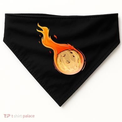 Stone Asteroid Belt Meteorite Flying Space Rock Astronomy USA-Made Doggie Bandana