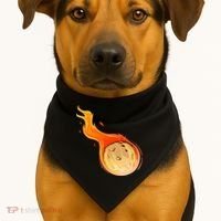Stone Asteroid Belt Meteorite Flying Space Rock Astronomy USA-Made Doggie Bandana thumb 1