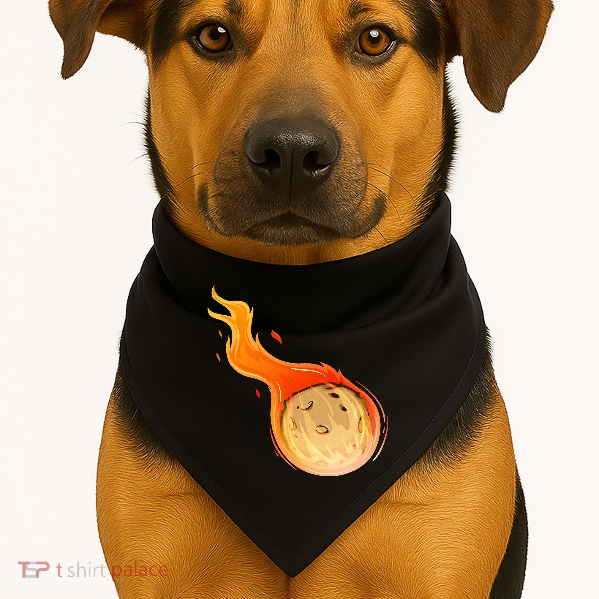Stone Asteroid Belt Meteorite Flying Space Rock Astronomy USA-Made Doggie Bandana