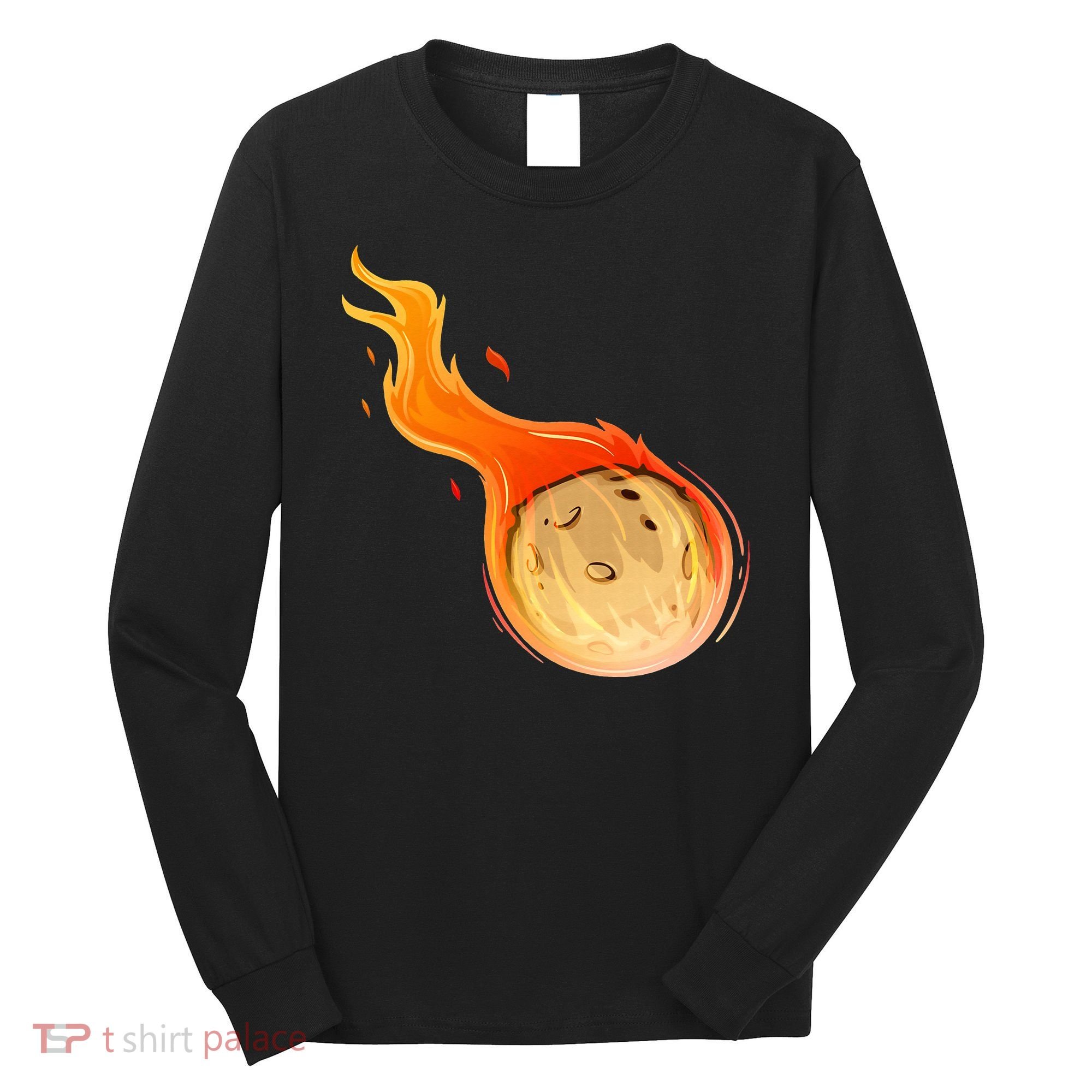Stone Asteroid Belt Meteorite Flying Space Rock Astronomy Long Sleeve Shirt