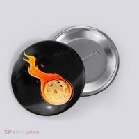 Stone Asteroid Belt Meteorite Flying Space Rock Astronomy Button thumb 0