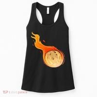 Stone Asteroid Belt Meteorite Flying Space Rock Astronomy Women's Tank Top thumb 0