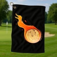 Stone Asteroid Belt Meteorite Flying Space Rock Astronomy Golf Towel thumb 1