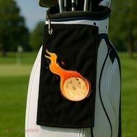 Stone Asteroid Belt Meteorite Flying Space Rock Astronomy Golf Towel thumb 2