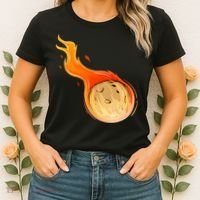 Stone Asteroid Belt Meteorite Flying Space Rock Astronomy Women's T-Shirt thumb 2