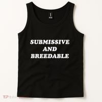 Submissive And Breedable Meme Tank Top thumb 2