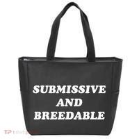 Submissive And Breedable Meme Tote Bag thumb 0
