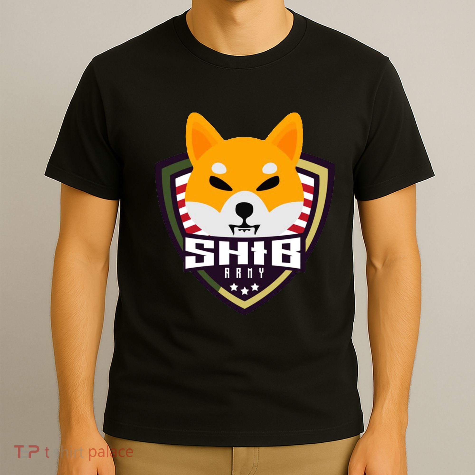 Shiba Army Badge Crest T-Shirt