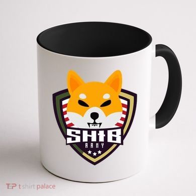 Shiba Army Badge Crest Coffee Mug back