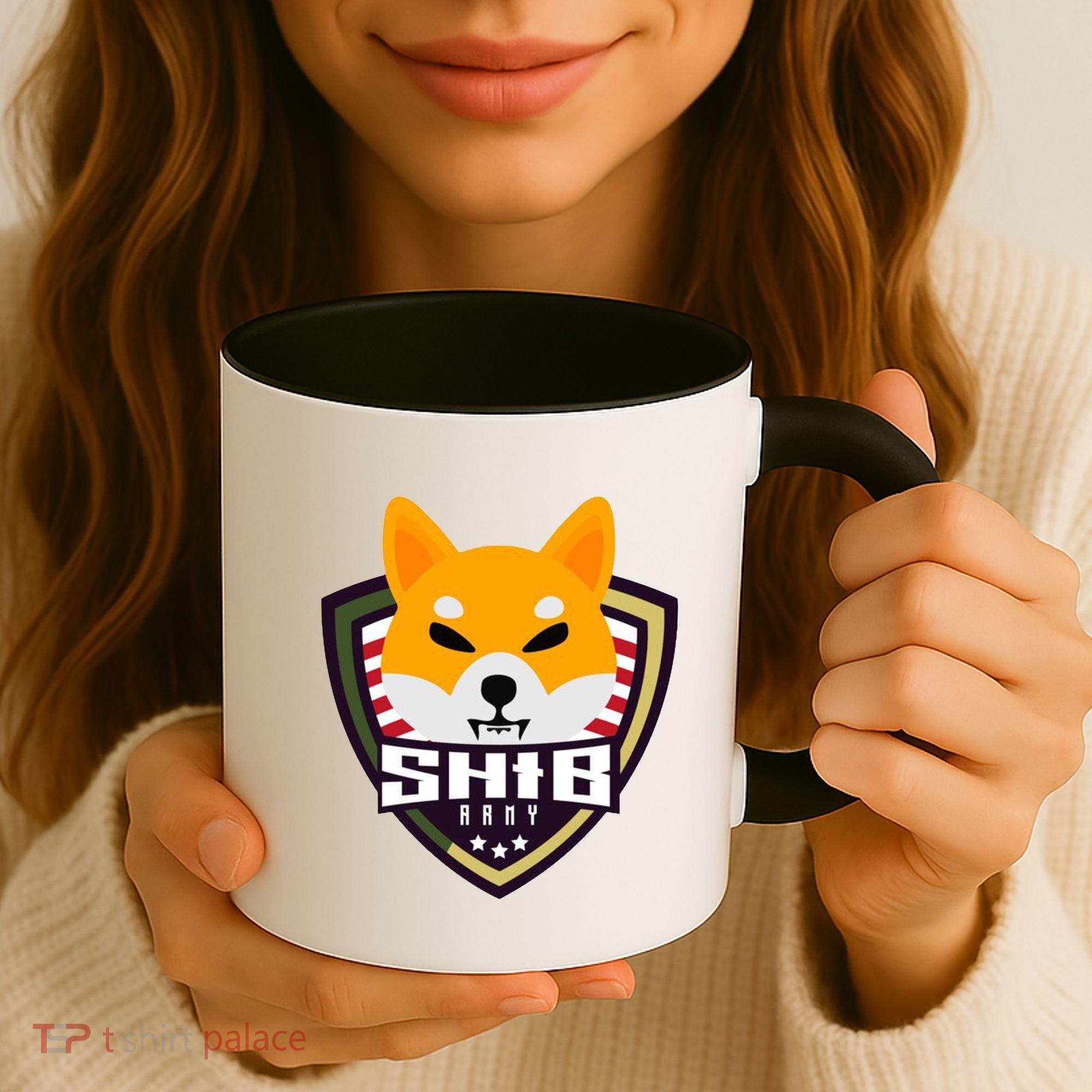 Shiba Army Badge Crest Coffee Mug