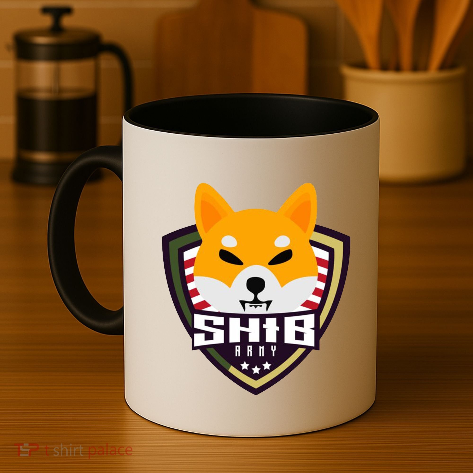 Shiba Army Badge Crest Coffee Mug