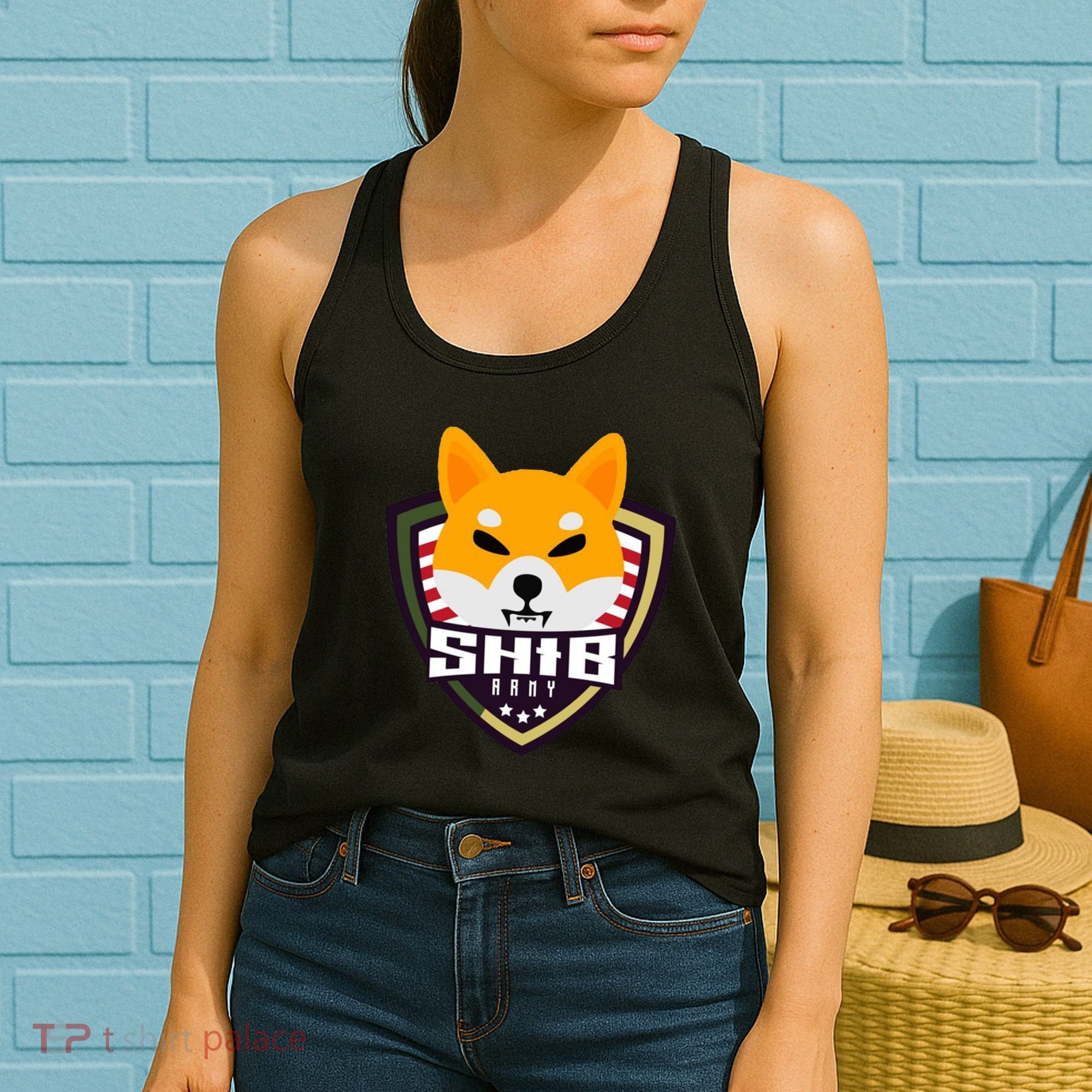 Shiba Army Badge Crest Women's Tank Top