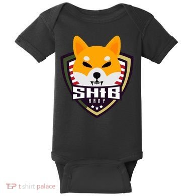 Shiba Army Badge Crest Baby Bodysuit