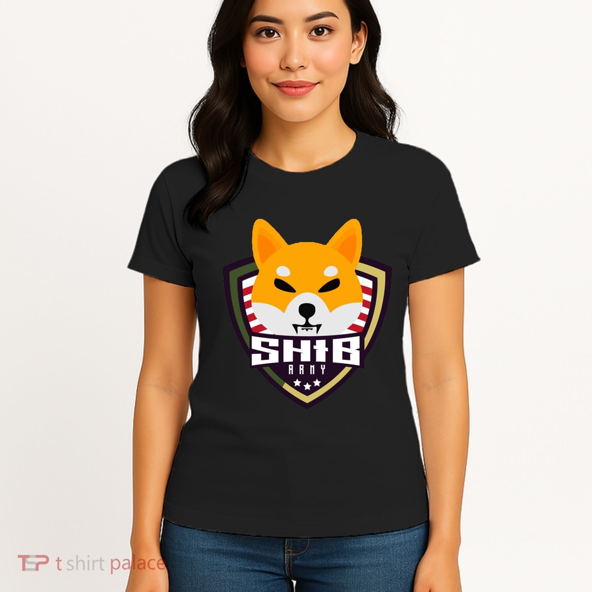 Shiba Army Badge Crest Women's T-Shirt