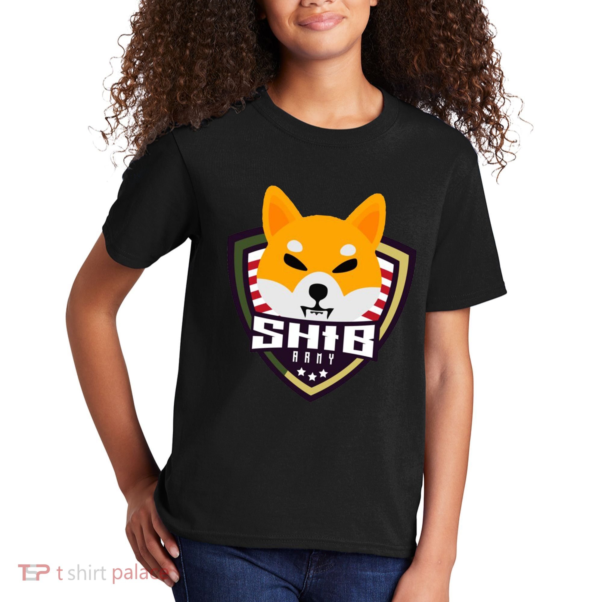 Shiba Army Badge Crest Kids T-Shirt
