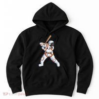 Space Astronaut Baseball Funny Baseball Player Hoodie thumb 0