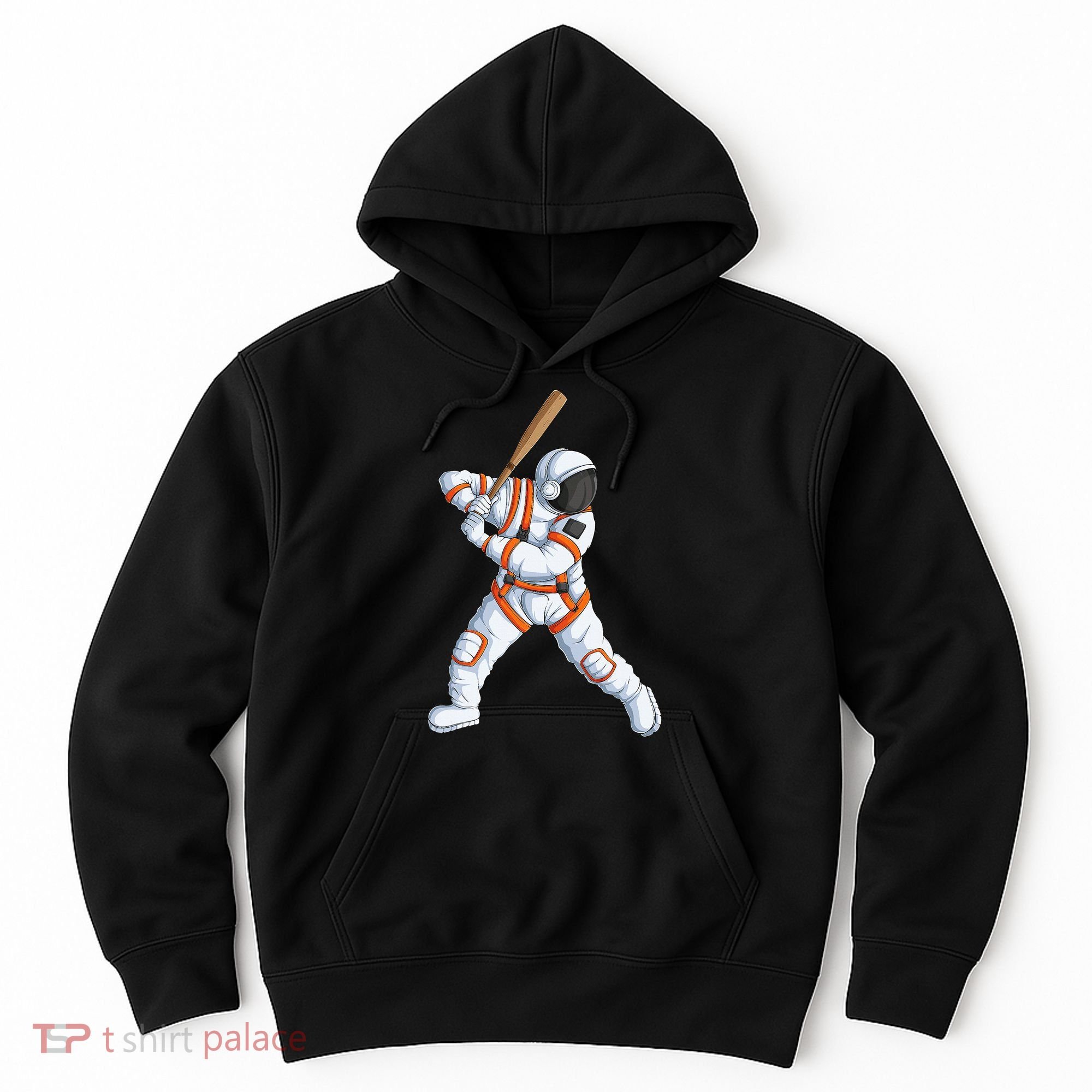 Space Astronaut Baseball Funny Baseball Player Hoodie