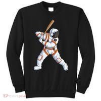 Space Astronaut Baseball Funny Baseball Player Sweatshirt thumb 0