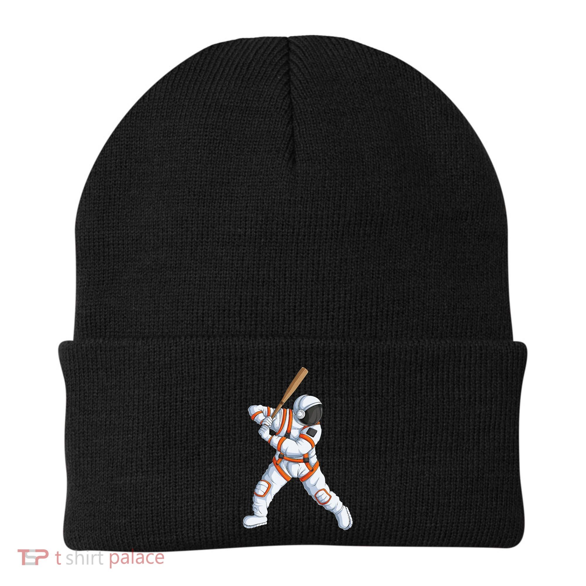 Space Astronaut Baseball Funny Baseball Player Beanie