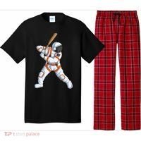 Space Astronaut Baseball Funny Baseball Player Pajama Set thumb 0