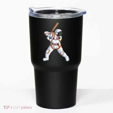 Space Astronaut Baseball Funny Baseball Player Tumbler