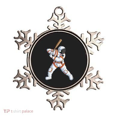Space Astronaut Baseball Funny Baseball Player Ornament