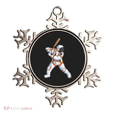 Space Astronaut Baseball Funny Baseball Player Ornament