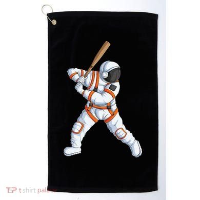 Space Astronaut Baseball Funny Baseball Player Golf Towel