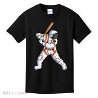 Space Astronaut Baseball Funny Baseball Player Kids T-Shirt thumb 0