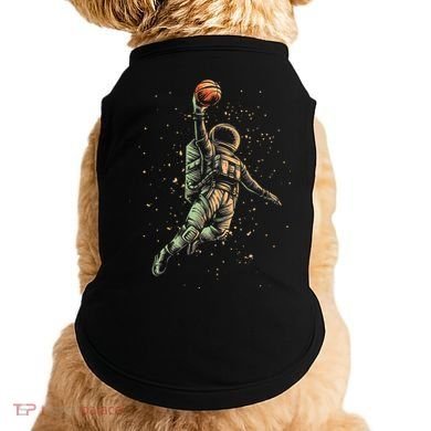 Space Astronaut Basketball Player Funny Doggie Tank