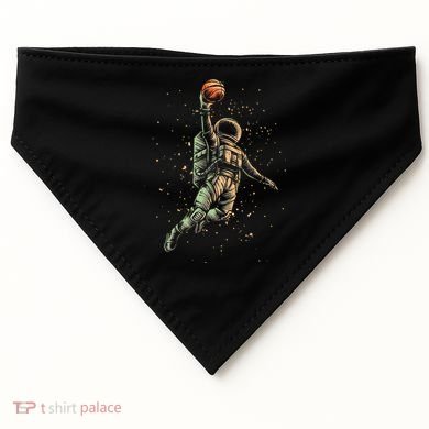Space Astronaut Basketball Player Funny USA-Made Doggie Bandana