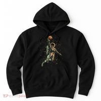Space Astronaut Basketball Player Funny Hoodie thumb 0