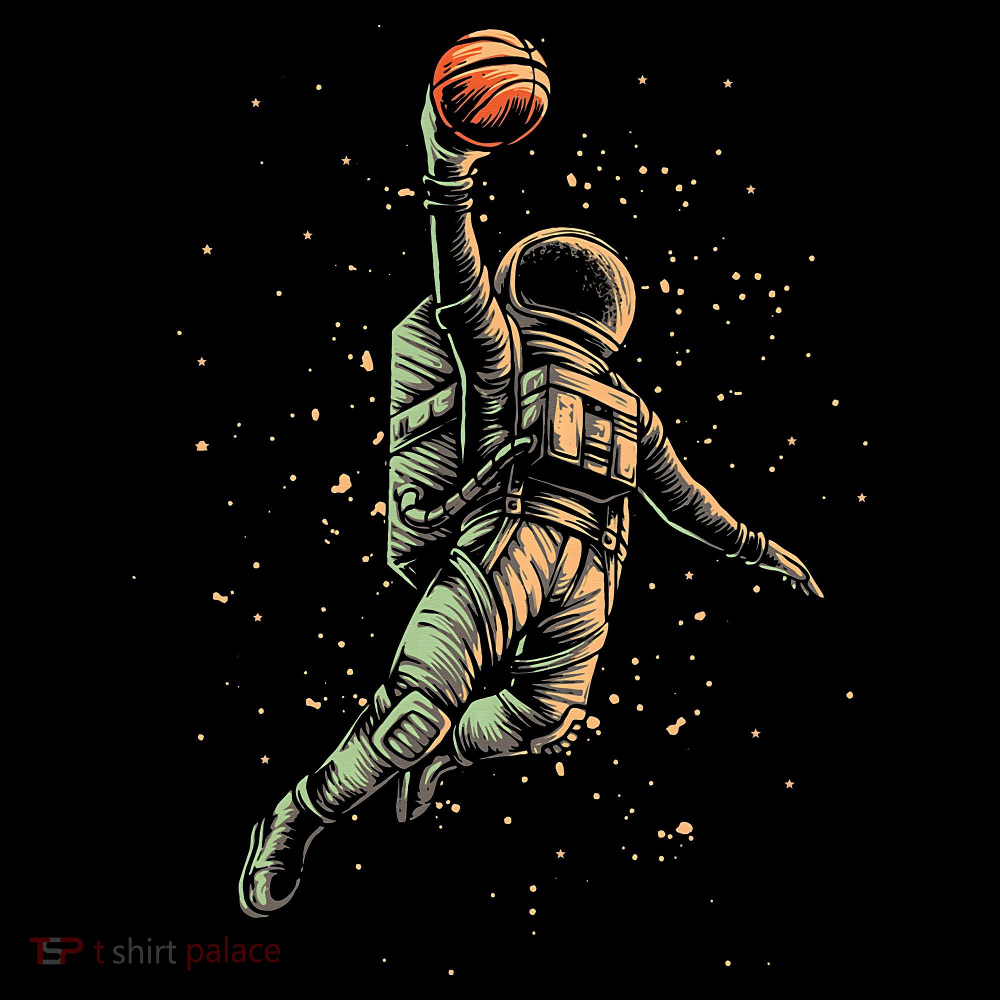 Space Astronaut Basketball Player Funny Women's Hoodie