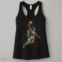 Space Astronaut Basketball Player Funny Women's Tank Top thumb 3