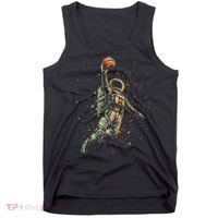 Space Astronaut Basketball Player Funny Tank Top thumb 0