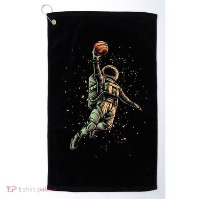 Space Astronaut Basketball Player Funny Golf Towel