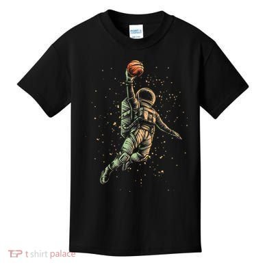 Space Astronaut Basketball Player Funny Kids T-Shirt