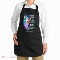 Suicide Awareness Be Kind Everyone Is Fighting A Battle Wolf Apron thumb 2