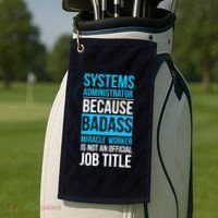 System Administrator Golf Towel thumb 2