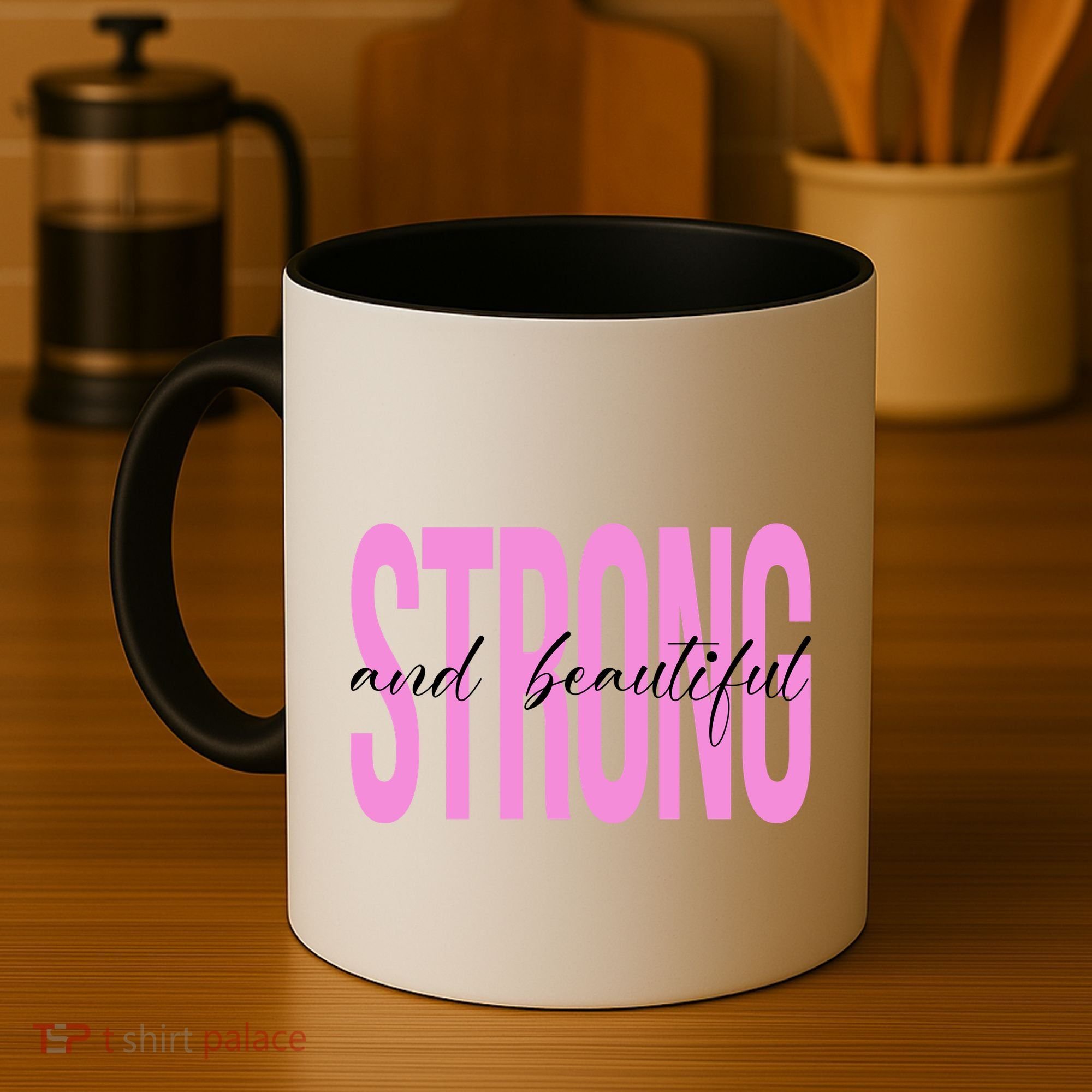 Strong And Beautiful Breast Cancer Awareness Coffee Mug