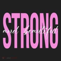 Strong And Beautiful Breast Cancer Awareness Beanie thumb 2